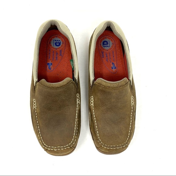 Dunham Driftwood Nautical slip on Boat shoes - Picture 3 of 7